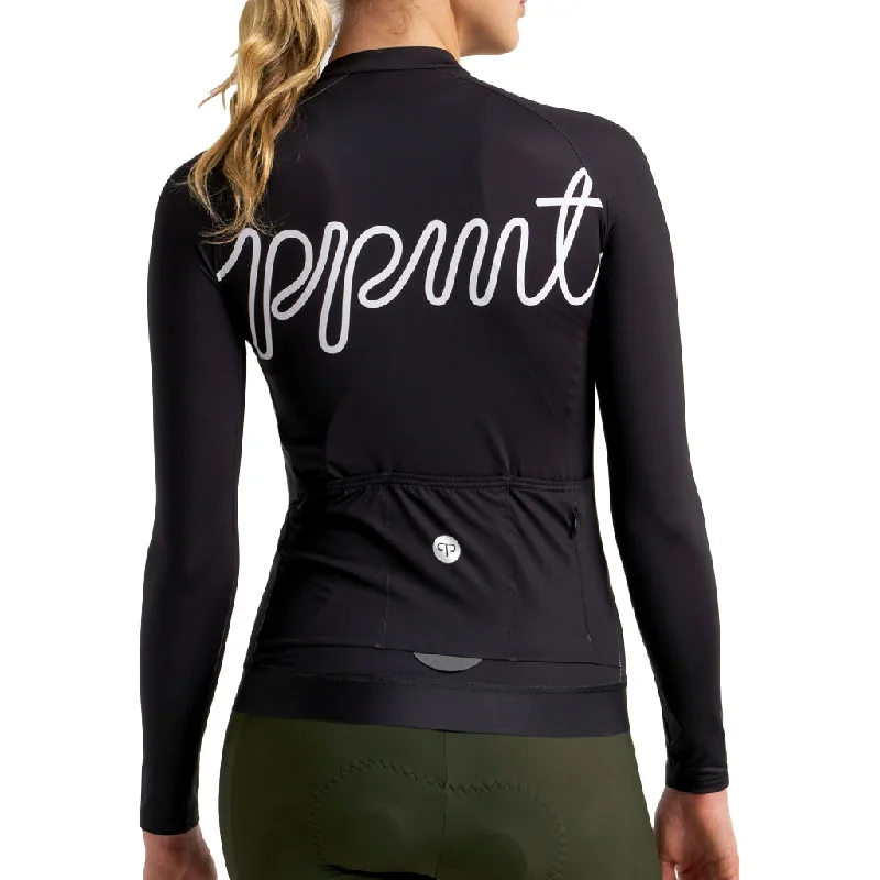 Peppermint Cycling Co. Signature LS Jersey Women's Pure White Jersey Tee