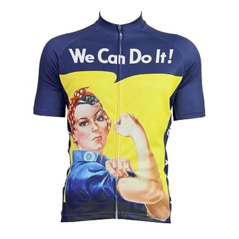 We Can Do It - Purple Cycling Jersey Turquoise Jersey Tee